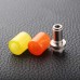 GLASS&STAINLESS STEEL DETACHABLE WIDE BORE DRIP TIPS - COLORFUL